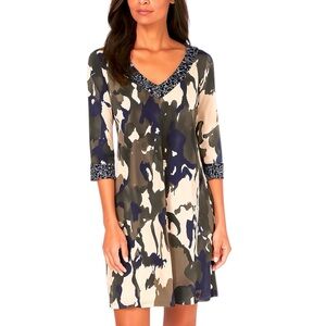 Vertigo Paris Dress NWT Dessert Terrain Cheetah Size Medium